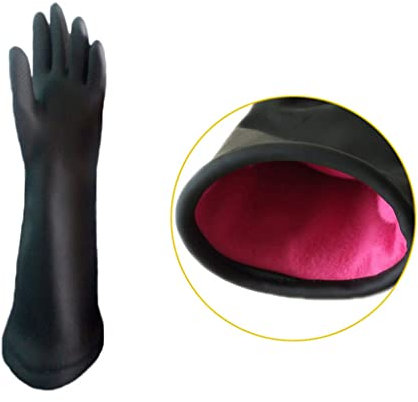 JOERBABU Fellpflege-Handschuhe, wasserdicht, zum Baden und Massieren von Katzen, Hunden, Pferden und anderen Tieren, Länge 34 cm