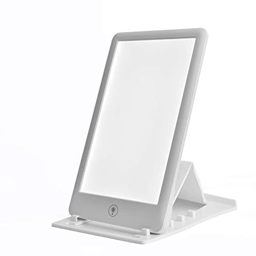 Lampada portatile per terapia della luce 32000 Lux Lampada a luce diurna compatta con luminosità regolabile Staffa pieghevole per un facile utilizzo Lampada SAD per migliorare l'umore e aumentare