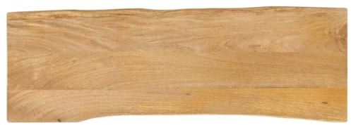 vidaXL Piano Tavolo 140x40x2,5 cm Bordi Vivi in Legno Massello Mango