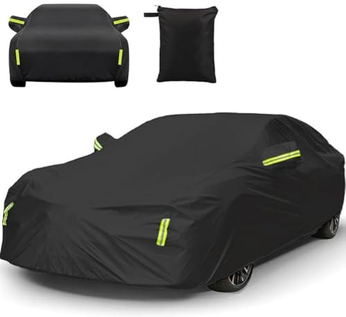 BTDLE Housse de Véhicule pour Mondeo'07 MK4, Oxford Isolation Thermique Bâche Voiture Respirante, Housse Protection Voiture Extérieur,A/Black