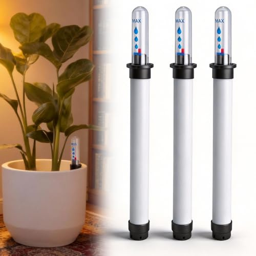 Weciau 3Pcs Indicatore del Livello dell'Acqua Pianta, Indicatore di Irrigazione per Vasi da Coltivazione, Misuratore di umidità del Suolo per Piante in Vaso, Fioriere, Giardino