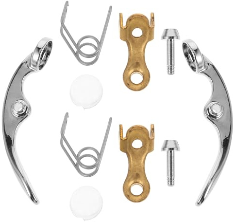 SECFOU 10pcs Trumpet Valve Finger Button Screw and Spit Valve Cork Set, Metal Material Precision Design and Strong Compatibility for Wind Instruments Repair