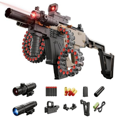 Spielzeug Pistole Erwachsene,Schaumstoff Soft Bullet Gun Spielzeug, Umschaltbare Betriebsart, Schaumstoff Pistole,Soft Bullet Toy Gun Pistole für Outdoor-Spiel und Freizeitgebrauch (Wüstenfarbe)