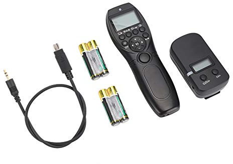 Haofy YouPro MC-292 DC2 Control Remoto Inalámbrico del Obturador, Pantalla LCD, 32 Canales, Adecuado para Disparos a Intervalos, para D5200/D5100/D5000, Diseño Portátil