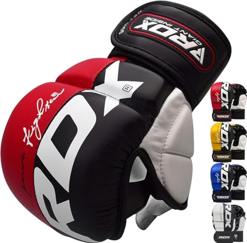 RDX MMA Gants Maya Hide Cuir Entrainement Sparring Art Martiaux Sac De Frappe Combat Kickboxing
