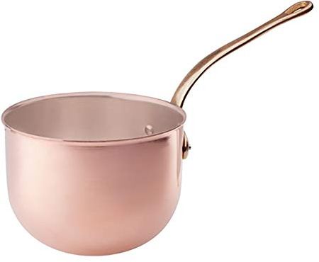 Pentole Agnelli COCU294NS18 Polsonetto per Pasticceria in Rame Non Stagnato, con Manico in Ottone, 2.1 Litri