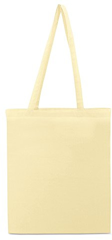 My Custom Style 10 Borse Shopper Cotone 145gr Beige 38x42cm, Manici Lunghi 70cm