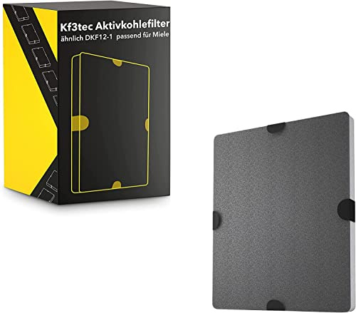 KF3TEC® Aktivkohlefilter ähnlich DKF12-1 bzw. 6228731, passend für Miele Dunstabzugshauben DA269-4 / DA279-4 / DA390 / DA420 / 28996265D (1er pack)