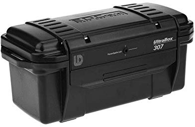 Caja de almacenamiento de plástico negro para exterior, resistente a los golpes, sellada, hermética, hermética