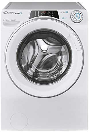 Candy RapidÓ RO 1294DWMSE/1-S Lavatrice, 9 Kg, 1200 Giri, Wi-Fi + BLE, Connesso, Quick&Clean, Opzione Vapore, Classe A, 60x53x85 cm, Bianco