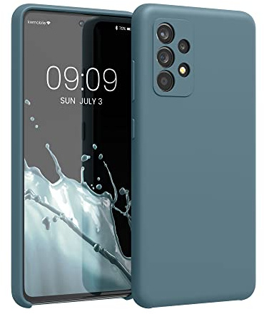 kwmobile Handyhülle für Samsung Galaxy A52 / A52 5G / A52s 5G Hülle - Case Silikon - Kabelloses Laden - Schutzhülle Cover in Antique Stone