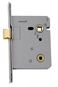 UAP Mortice Bathroom Lock 75mm - Mortice Door Lock Thumbturn Locking Door Security for Bathroom, Door Latch Mortice Lock for Internal Wooden Doors (Polished Stainless - 75mm)