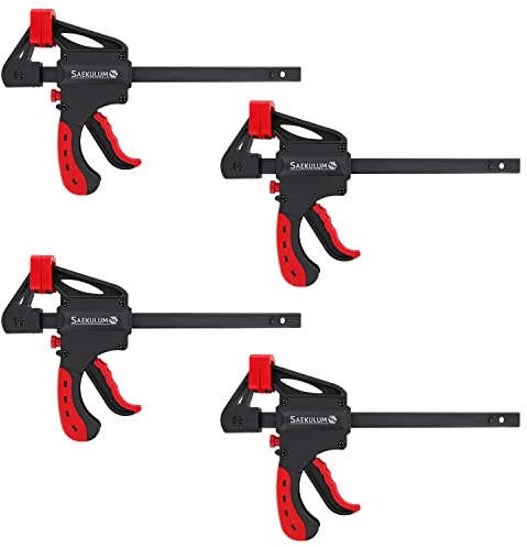 Robuste Einhandzwinge 4 Stk, 150 mm Einhandklemmen Schnellspann zwinge | Klemmzwingen Schraubzwingen, Spannen & Spreizen mit einer Hand, Zwingen, Spannzwingen, Klemmen