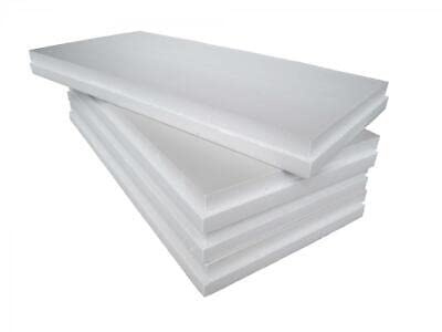 ITALFROM Lot de 10 panneaux en polystyrène expansé fritté pour isolation thermique/acoustique 100 x 50 x 4 cm