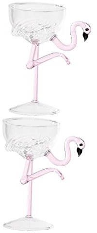 VILLCASE 2 Pièces Verre à Vin Rouge Coupe De en Verre Gobelet en Coupe De Vin en s à Margarita Tasse De Célébrations De Mariage Mojito Ménage Un La Mariée Statue