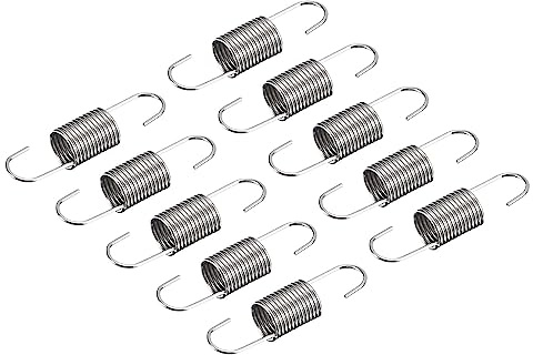 QUARKZMAN Allongé Ressort de Traction Acier Double Crochet 0,7x7x30mm 50pcs | Tension Ressorts pour Machinerie Construction