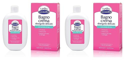 Amidomio Euphidra Bagno Crema Detergente Delicato, 400 Millilitro (Confezione da 2)