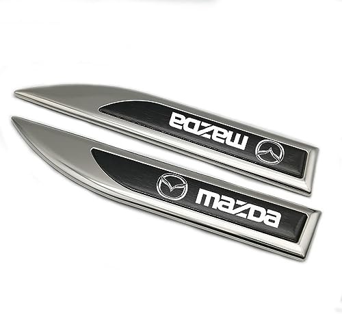 KizmiQ 3D Emblemas Maletero Pegatinas y Carrocería Cromo Insignia Adhesivo del Logotipo para Mazda 2 3 5 M5 Ms CX-4 CX-5 CX6 M3 M6 Coche Logo,A