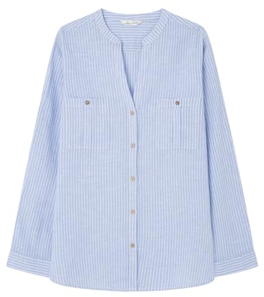 SPRINGFILED, Mujer, Blusa Utility Algodón Lino, Light Blue, 36