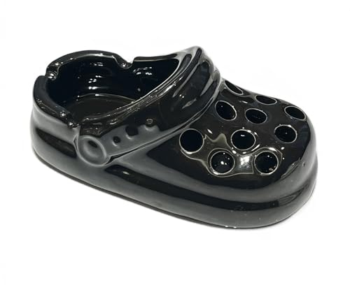Ceramic Ashtray, Creative Clogs Shoes Crocs Ashtrays, funny Portable Cute Tabletop Ashtrays Indoor Home Office Cool Cigar Ashtray Handmade Gift for Men Women