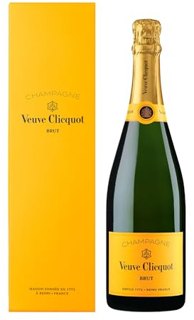 Veuve Clicquot Yellow Label Brut Champagner in Geschenkverpackung, 0,75L