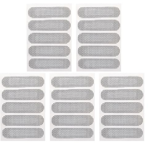 Patch per schermo, kit di riparazione patch per schermo - Toppa per zanzariera da 5 fogli per la riparazione della rete - Toppe per schermi per portici schermati, toppe per riparazioni per schermi per
