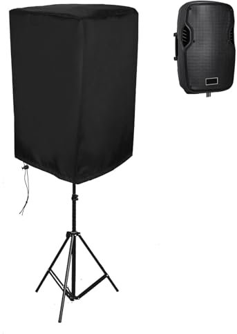 UCARE Copertura per Altoparlante da Esterno 15 Pollici, Custodia Leggera PA/DJ, Resistente all'Acqua, Protezione Antipolvere