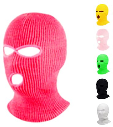 NW NATIONWEAR Balaclava Ski-Maske – Herren Balaclava – Skimaske für Wintersport – Sturmmaske, Räubermaske, Predator-Maske – 3-Loch Skimaske – In leuchtenden Farben erhältlich – Warm & langlebig