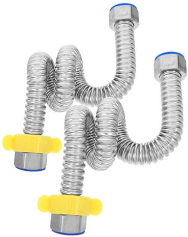 DOITOOL Raccord Flexible Ondulé Pour Chauffe-eau Et Robinets Compatible Chaude Et Froide