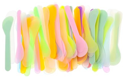 HAPINARY 100 Pezzi Spatole Per Mescolare Spatole Per Il Trucco in Plastica Per L'erogazione in Crema