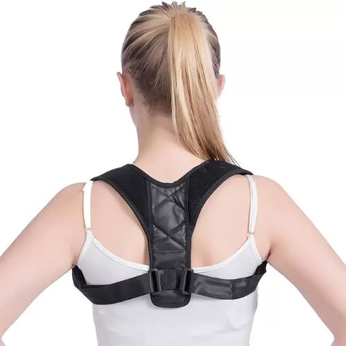 TOEECY Corrector Postura Espalda Clavícula Ajustable Transpirable Soporte Hombros Ergonómico Talla Xl