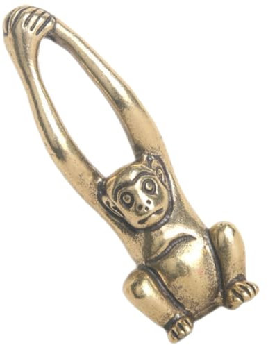 EPIGEIST Gibbon Statue Aus Messing Miniatur Affenskulptur Hausdekoration Mit Glatter Oberfläche Und Realistischem Design