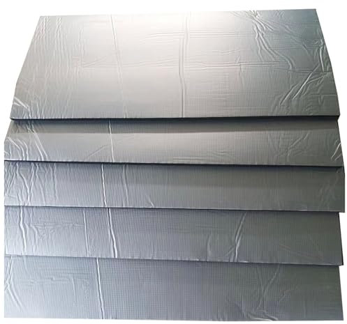 Film Aluminium Auto-adhésif Isolant pour abri de Jardin, épaisseur 5 mm, Feuille d'isolation phonique, Film Isolant en Mousse, Rouleau d'isolation Murale insonorisant, économie d'énergie, po