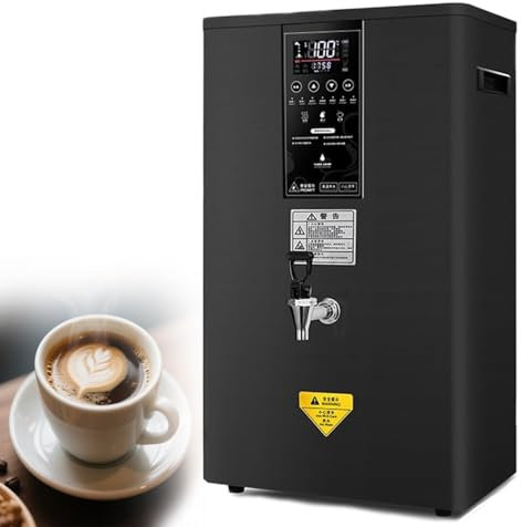 Distributore Di Acqua Calda Istantanea,Distributore Di Acqua Calda a Parete,Temperatura Regolabile,Display Lcd,60 L/Hper Tè Caffè Home Office,Black-80L