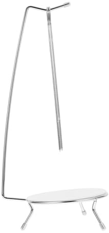 UKCOCO Support à Brochettes en Acier Inoxydable, Porte-brochettes Suspendu Pratique Aiguilles Robustes, Convient pour Barbecue, Camping Et Grillades Variées