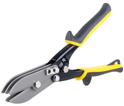 Qusedwey Crimpadora Manual de 5 Cuchillas para Metálica, Ideal para Conductos, Bajantes, Estufas y Tuberías. Herramienta de Crimpado Multicuchilla para Metálica.