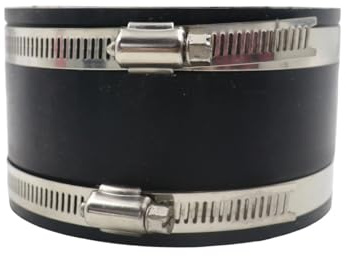 Voyoo Manicotto in Gomma da 120 mm con Fascette in Acciaio Inox, Adatto per Tubo di Scarico, Installazione Interna, Tubo di sfiato