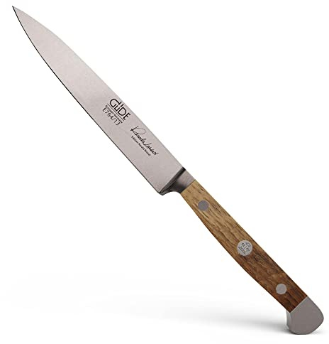 GÜDE Solingen - Skalkniv smidd, 13 cm, fat ek trä, ALPHA-FASSEICHE - double bolster, Handgjord Tyskland