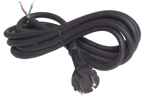 uniTEC 44552 - Cavo per trapano H07RN-F 2x1,5 mm², con spina, 3 m