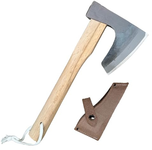 Hacha Japonesa con diseño único de rodamientosHoja de Acero Laminado y Mango de Madera Resistente.