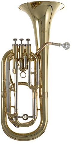 Roy Benson Bb-Bariton BH-301 (Hochpräzise 12,8 - 13,5 mm Bohrung, Ø 21 cm Messing Schallbecher, 3 Top Action Ventile, in einem leichtgewichtigen, transportfreundlichen Formetui)