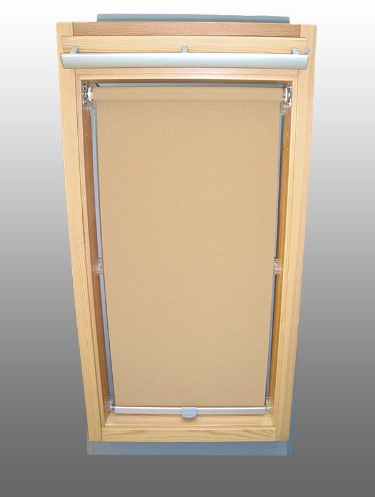 Abdunkelungsrollo Rollo für Velux DKL/RHL-EP GGL,GPL,GHL,GTL,GXL,GDL 308 beige-karamell