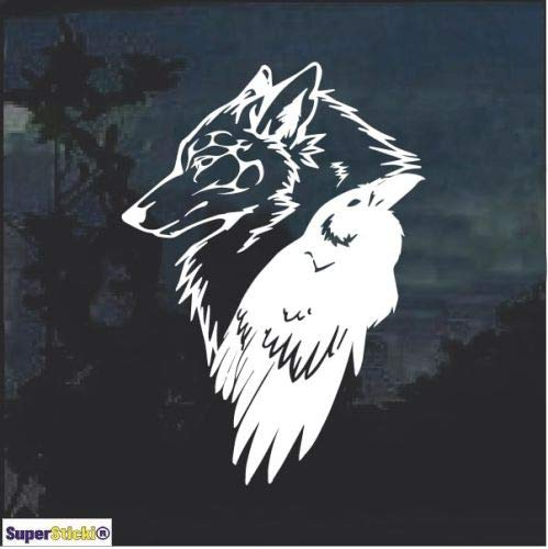 SUPERSTICKI Odin Thor Raven Wolf ca.20cm Aufkleber,Autoaufkleber,Sticker,Decal,Wandtattoo, aus Hochleistungsfolie,UV&waschanlagenfest,