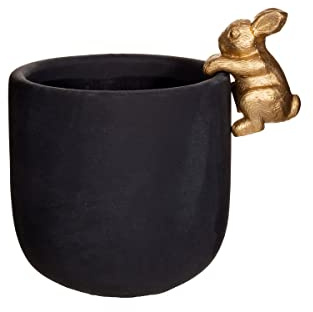 Sass & Belle Golden Rabbit Planter