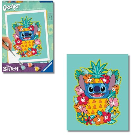 Ravensburger - Creart Serie C Trend: Disney Stitch | Pintar Por Numeros Adultos Y Niños | Cuadros Para Pintar Por Numeros | Manualidades Adultos Y Niños De 14 Años O Más