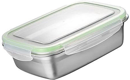 HEMOTON Contenitori per Alimenti in Acciaio Isolamento Termico Ciotola Sigillante 550 Ml Verde per Pranzo Ragazzo Ragazza e Adulti