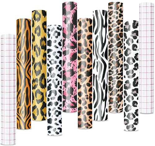 Tintnut Vinylfolie Plotter Leoparden Plotterfolie Vinyl 8 Stück 12in x 10in