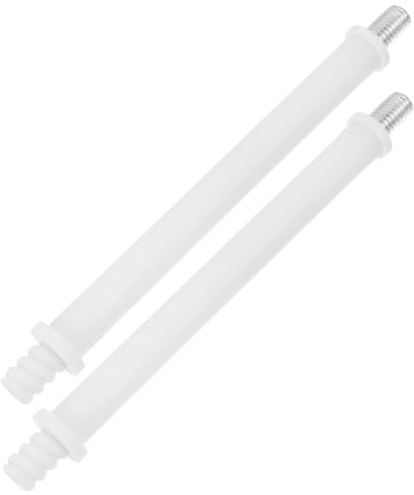 Connettore per Spazzola Wc 2 Pezzi Plastico Bianco Ricambio