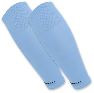 Tapedesign®, 1 paio di calzettoni senza piede/scaldamuscoli, traspiranti, per uomini e donne, azzurro (unisex)