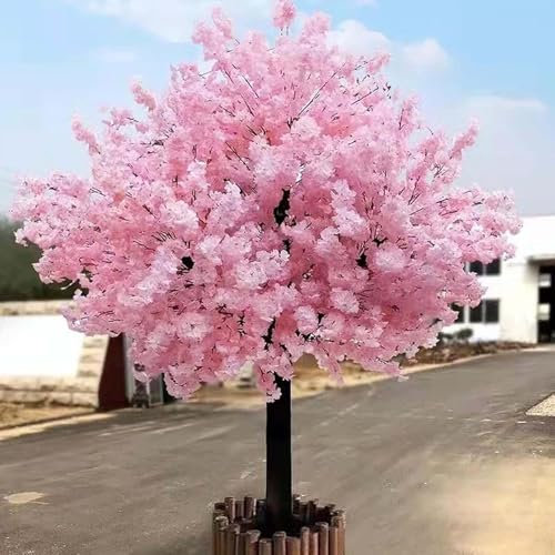 LSBHPPD Imitation eines echten künstlichen Sakura-Baums, Seidenblumen,künstlicher Sakura-Baum,Hellrosa,großer Baum, künstliche Rattanblumen,geeignet für Hochzeiten drinnen und draußen,1.5X1M